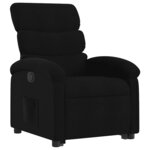 vidaXL Fauteuil inclinable noir tissu