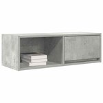 vidaXL Meuble TV gris béton 80x31x25 5 cm bois d'ingénierie
