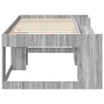 vidaXL Cadre de lit pour enfants avec rangement Sonoma gris