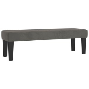 vidaXL Banc Gris foncé 100x30x30 cm Velours