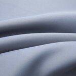 vidaXL Rideaux occultants avec anneaux en métal 2 Pièces Gris 140x225 cm