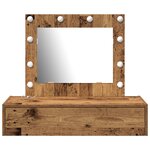 vidaXL Table de Toilette Marron 83 x 40 x 70 cm Bois d'ingénierie