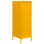 vidaXL Buffet haut jaune moutarde 35x39x103 5 cm acier