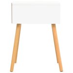 vidaXL Tables de chevet 2 Pièces Blanc/chêne sonoma Bois d'ingénierie