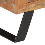 vidaXL Meuble TV 112x30x45 cm bois massif de récupération