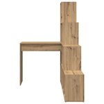 vidaXL Bureau d'angle Chêne artisanal 101 5 x 149 5 x 149 5 cm