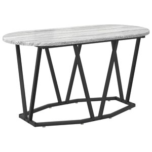 vidaXL Table Basse Gris 80 x 40 x 40.5 cm Bois d'ingénierie et métal