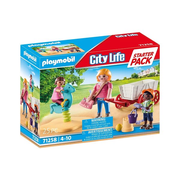 PLAYMOBIL 71258 - City Life Starter Pack Nourrice avec enfants