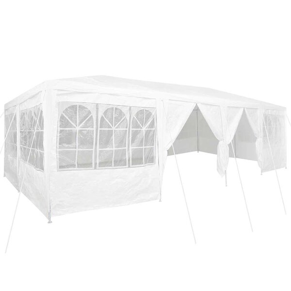 vidaXL Tente de fête Blanc 800 x 400 x 266 cm Polyester  Acier