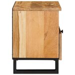 vidaXL Cabinet de chevet avec tiroir 2 Pièces Naturel 40 x 33 x 46 cm