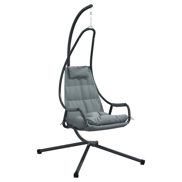 vidaXL Chaise suspendue Acier 94 x 107 x 196 5 cm Anthracite