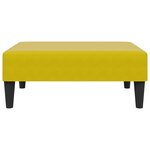 vidaXL Ensemble de canapés 2 Pièces avec coussins jaune velours