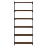 vidaXL Bibliothèque 6 niveaux chêne marron 80x30x188cm bois ingénierie