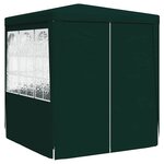 vidaXL Tente de réception avec parois latérales 2x2 m Vert 90 g/m²