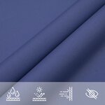 vidaXL Voile de parasol Tissu Oxford triangulaire 5x7x7 m bleu