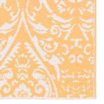 vidaXL Tapis d'extérieur ARAKIL Orange et blanc 80x150 cm PP