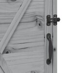 vidaXL Abri de jardin Gris 59 5 x 56 x 113 5 cm Bois d'ingénierie
