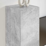 vidaXL Meuble TV mural Béton 30 x 31 x 60 cm Bois d'ingénierie