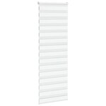 vidaXL Store zèbre blanc 85x230 cm largeur du tissu 80 9 cm polyester