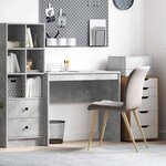 vidaXL Bureau Gris béton 90 x 40 x 76 cm Bois d'ingénierie