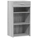 vidaXL Buffet sonoma gris 50x42 5x93 cm bois d'ingénierie