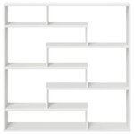 vidaXL Étagère cube murale 7 compartiments blanc bois d'ingénierie