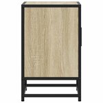 vidaXL Table de chevet chêne sonoma 40x31x50cm bois d'ingénierie métal