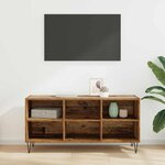 vidaXL Meuble TV Bois Ancien 103 5 x 30 x 50 cm Bois d'ingénierie