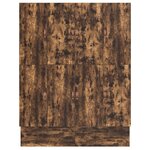 vidaXL Cadre de lit de rangement Chêne fumé 180x200 cm