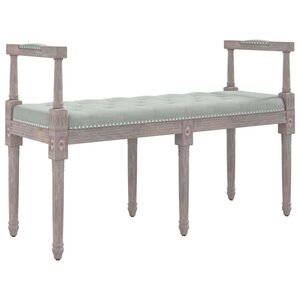 Banc banquette 110 x 40 x 70 cm velours gris clair 02_0010591