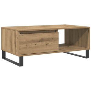 vidaXL Table basse chêne artisanal 90x50x36 5 cm bois d'ingénierie