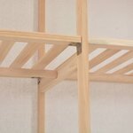 vidaXL Garde-robe Blanc 200 x 40 x 170 cm Tissu