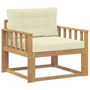 vidaXL Sofa de milieu extérieur Polyester Blanc