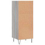 vidaXL Buffet sonoma gris 34 5x32 5x90 cm bois d'ingénierie