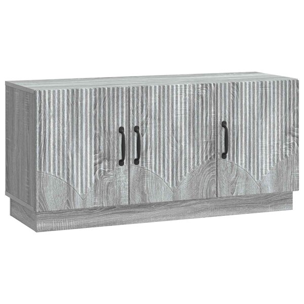 vidaXL Meuble TV Sonoma gris 99 x 34 5 x 47 cm Bois d'ingénierie