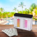 Steinbach 079000 - Kit d'analyse PH et Chlore pour la piscine 2x10 tablettes
