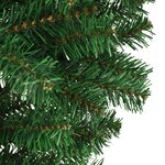 vidaXL Sapin de Noël artificiel renversé avec support Vert 210 cm