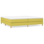 vidaXL Cadre de lit sans matelas vert 200x200 cm tissu