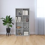vidaXL Bibliothèque/Buffet Sonoma gris 66x30x130 cm Bois d'ingénierie