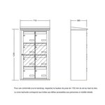 Bloc collectif Leabox  2x4  grade 3  simple face  Extérieur  fixation murale  Vert mousse RAL 6005 finition brillante