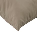 vidaXL Coussins de canapé lot de 4 taupe 50x50 cm tissu