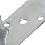 vidaXL Piquets de clôture 6 Pièces Argenté 7x6x15 cm Acier galvanisé