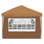 vidaXL Tente de fête pop-up 575 x 289 x 245 cm Beige