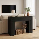 vidaXL Table basse Noir 102 x 35 x 75 cm Bois d'ingénierie