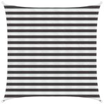 vidaXL Voile d'ombre Anthracite et blanc 2 x 2 m HDPE