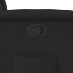 vidaXL Fauteuil inclinable Noir Tissu