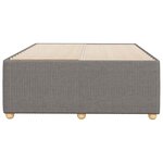 vidaXL Cadre de lit sans matelas taupe 120x200 cm tissu