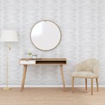 vidaXL Panneaux muraux 48 Pièces blanc 50x50 cm XPS 12 m² pierre