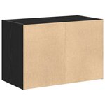 vidaXL Armoire avec 2 tiroirs chêne noir 60x31x40 cm bois d'ingénierie