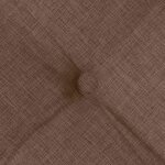 vidaXL Coussins de siège 2 Pièces Marron 40 x 40 x 6 cm tissu